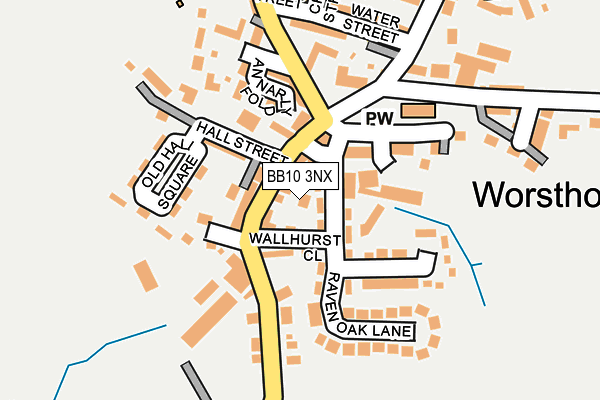 BB10 3NX map - OS OpenMap – Local (Ordnance Survey)