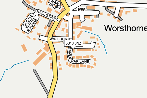 BB10 3NZ map - OS OpenMap – Local (Ordnance Survey)