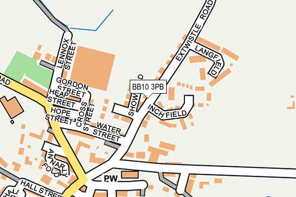 BB10 3PB map - OS OpenMap – Local (Ordnance Survey)