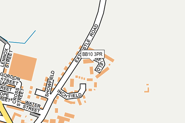 BB10 3PR map - OS OpenMap – Local (Ordnance Survey)
