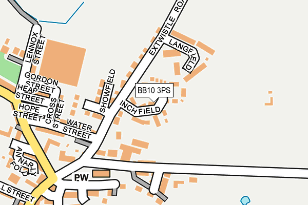 BB10 3PS map - OS OpenMap – Local (Ordnance Survey)