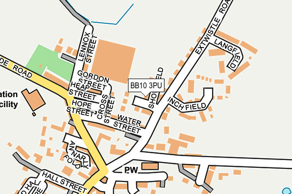 BB10 3PU map - OS OpenMap – Local (Ordnance Survey)