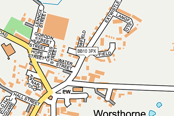 BB10 3PX map - OS OpenMap – Local (Ordnance Survey)