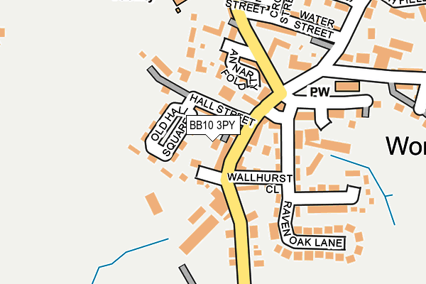 BB10 3PY map - OS OpenMap – Local (Ordnance Survey)