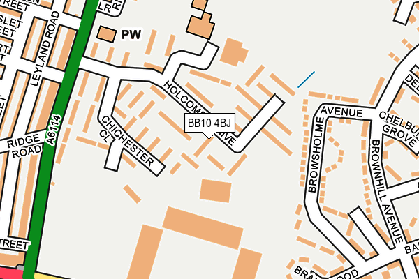 BB10 4BJ map - OS OpenMap – Local (Ordnance Survey)