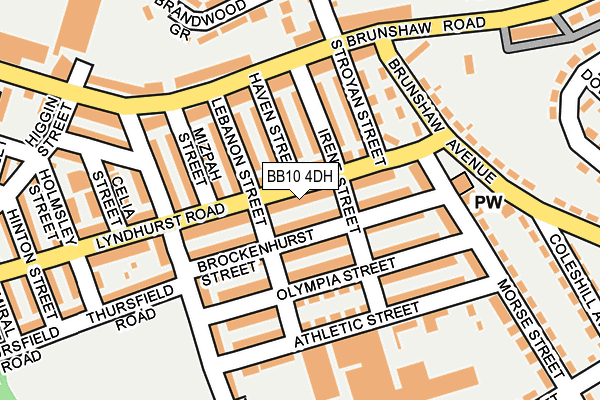 BB10 4DH map - OS OpenMap – Local (Ordnance Survey)