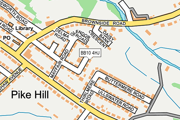 BB10 4HJ map - OS OpenMap – Local (Ordnance Survey)