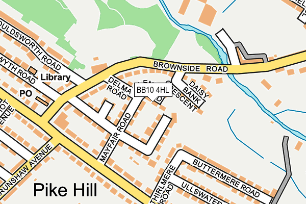 BB10 4HL map - OS OpenMap – Local (Ordnance Survey)