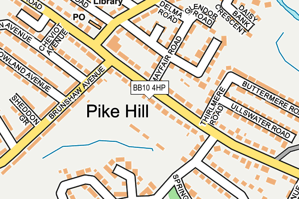 BB10 4HP map - OS OpenMap – Local (Ordnance Survey)