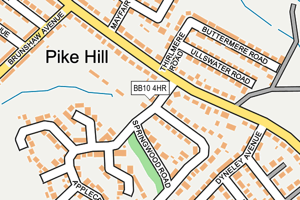 BB10 4HR map - OS OpenMap – Local (Ordnance Survey)