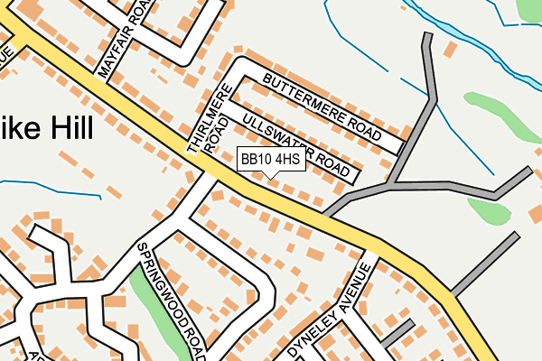 BB10 4HS map - OS OpenMap – Local (Ordnance Survey)