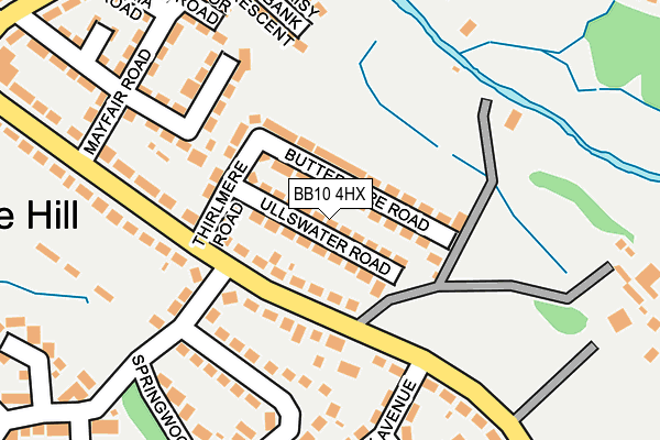 BB10 4HX map - OS OpenMap – Local (Ordnance Survey)