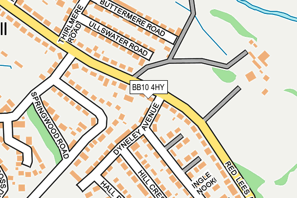 BB10 4HY map - OS OpenMap – Local (Ordnance Survey)