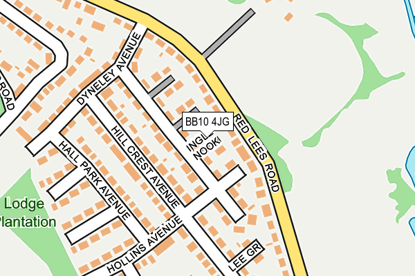 BB10 4JG map - OS OpenMap – Local (Ordnance Survey)