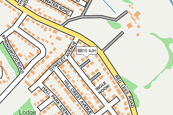 BB10 4JH map - OS OpenMap – Local (Ordnance Survey)