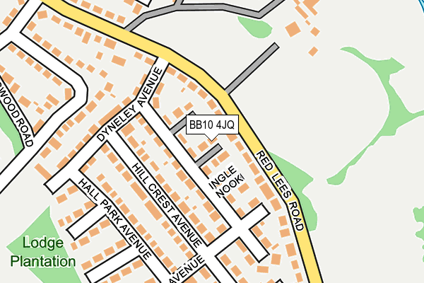 BB10 4JQ map - OS OpenMap – Local (Ordnance Survey)