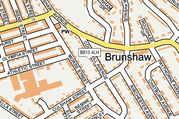 BB10 4LH map - OS OpenMap – Local (Ordnance Survey)