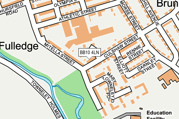 BB10 4LN map - OS OpenMap – Local (Ordnance Survey)
