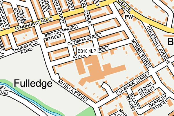 BB10 4LP map - OS OpenMap – Local (Ordnance Survey)