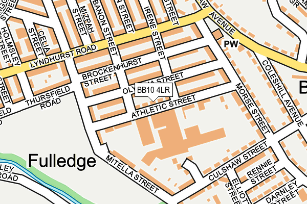 BB10 4LR map - OS OpenMap – Local (Ordnance Survey)