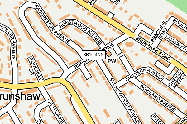 BB10 4NN map - OS OpenMap – Local (Ordnance Survey)