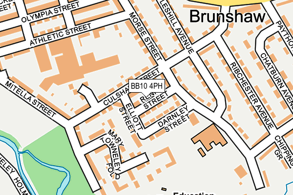 BB10 4PH map - OS OpenMap – Local (Ordnance Survey)