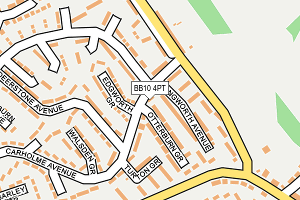 BB10 4PT map - OS OpenMap – Local (Ordnance Survey)