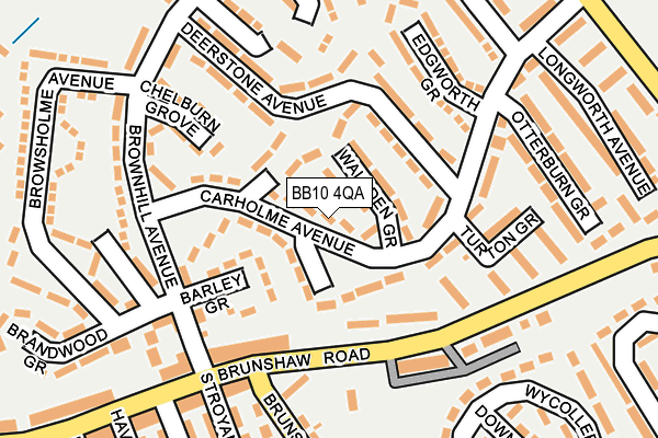 BB10 4QA map - OS OpenMap – Local (Ordnance Survey)