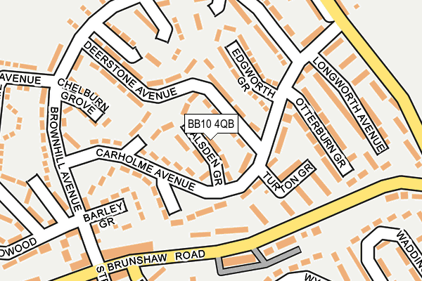 BB10 4QB map - OS OpenMap – Local (Ordnance Survey)