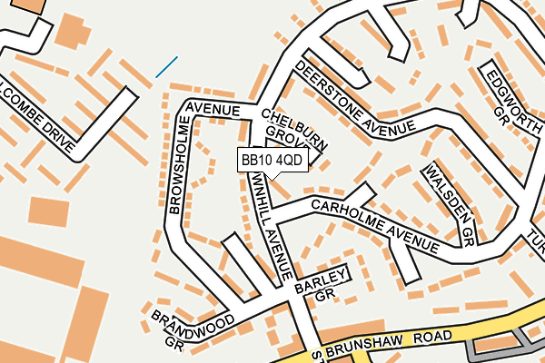 BB10 4QD map - OS OpenMap – Local (Ordnance Survey)