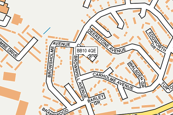BB10 4QE map - OS OpenMap – Local (Ordnance Survey)