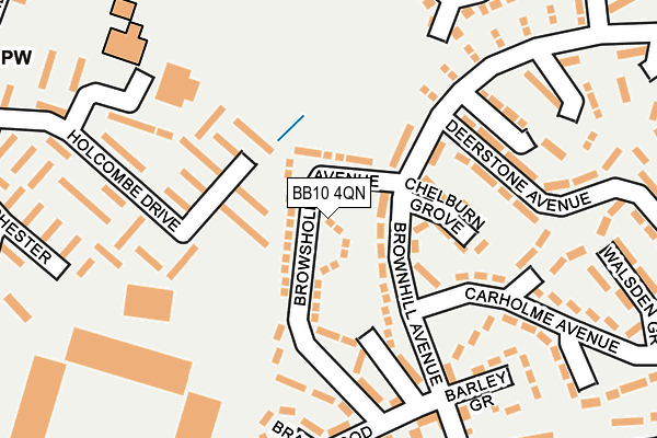 BB10 4QN map - OS OpenMap – Local (Ordnance Survey)