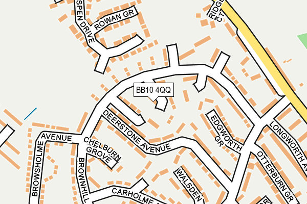 BB10 4QQ map - OS OpenMap – Local (Ordnance Survey)