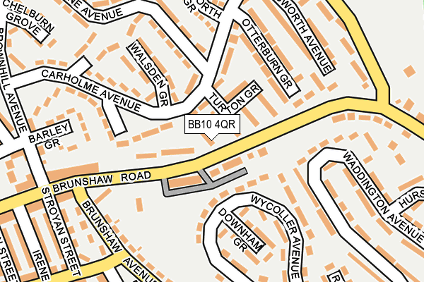 BB10 4QR map - OS OpenMap – Local (Ordnance Survey)