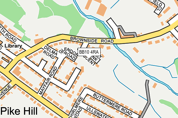 BB10 4RA map - OS OpenMap – Local (Ordnance Survey)