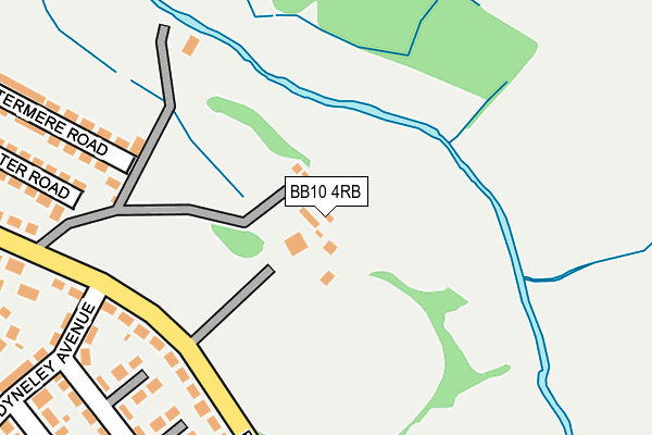 BB10 4RB map - OS OpenMap – Local (Ordnance Survey)