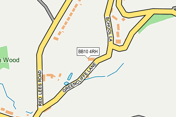 BB10 4RH map - OS OpenMap – Local (Ordnance Survey)