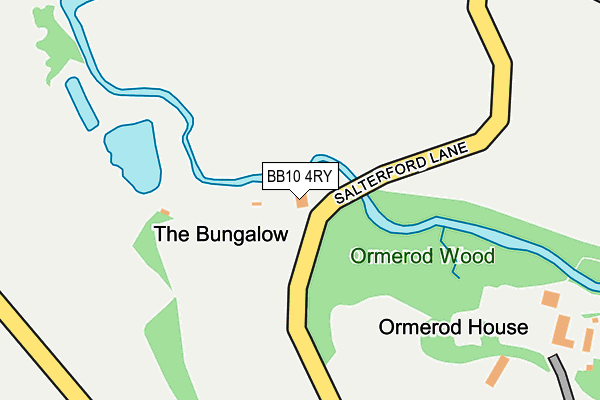 BB10 4RY map - OS OpenMap – Local (Ordnance Survey)