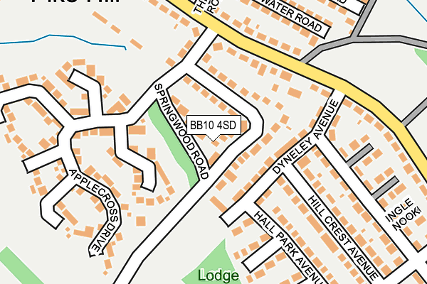 BB10 4SD map - OS OpenMap – Local (Ordnance Survey)