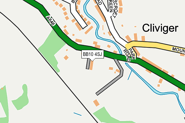 BB10 4SJ map - OS OpenMap – Local (Ordnance Survey)