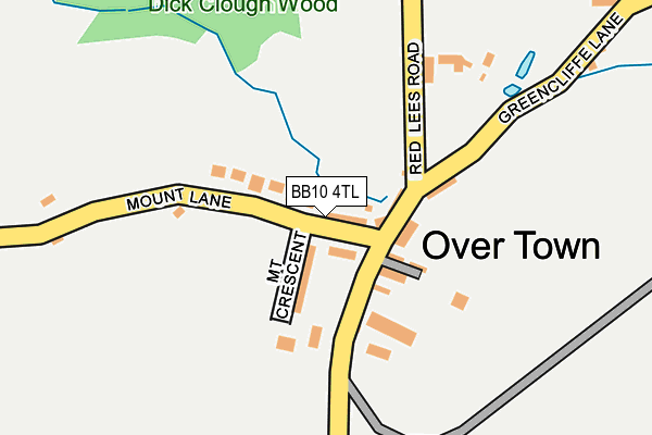 BB10 4TL map - OS OpenMap – Local (Ordnance Survey)