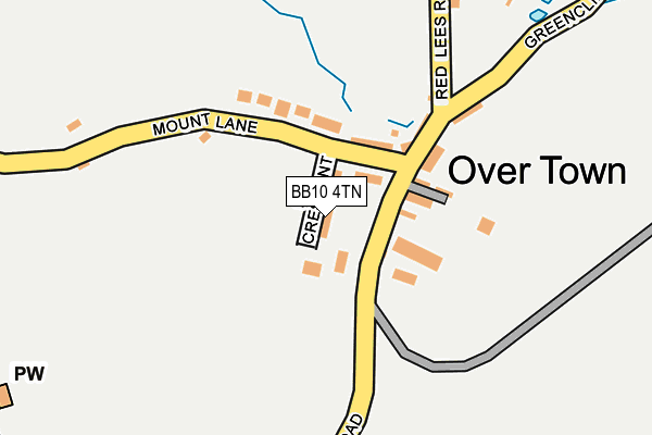 BB10 4TN map - OS OpenMap – Local (Ordnance Survey)