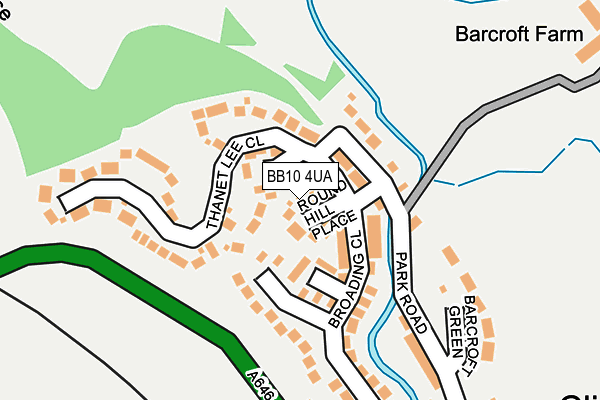 BB10 4UA map - OS OpenMap – Local (Ordnance Survey)