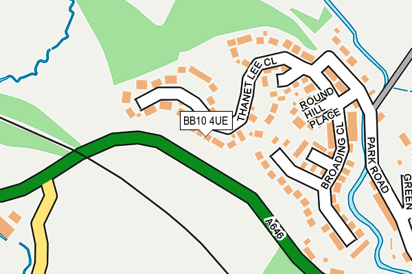 BB10 4UE map - OS OpenMap – Local (Ordnance Survey)