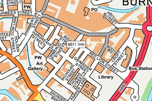 BB11 1HH map - OS OpenMap – Local (Ordnance Survey)