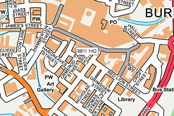 BB11 1HQ map - OS OpenMap – Local (Ordnance Survey)