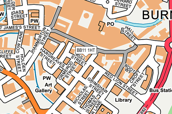 BB11 1HT map - OS OpenMap – Local (Ordnance Survey)
