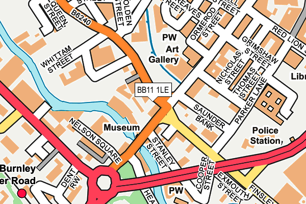 BB11 1LE map - OS OpenMap – Local (Ordnance Survey)