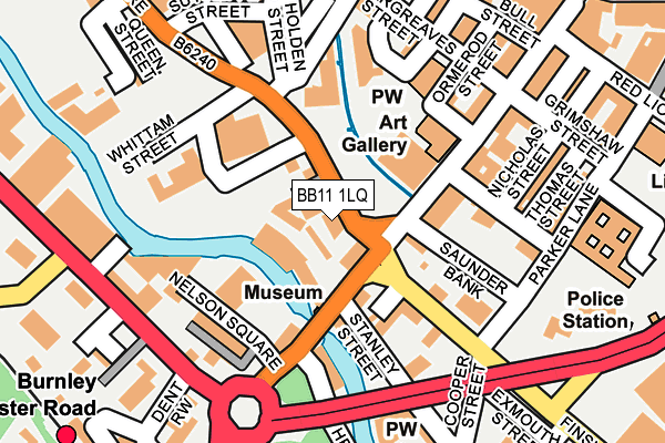 BB11 1LQ map - OS OpenMap – Local (Ordnance Survey)
