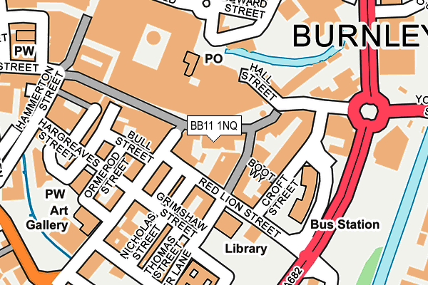 BB11 1NQ map - OS OpenMap – Local (Ordnance Survey)